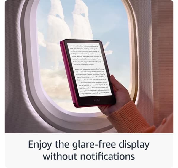 Amazon Kindle Paperwhite 2024 12th Gen 16GB, roosa/metallinen vadelma