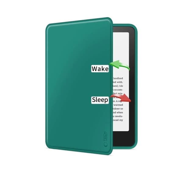 Tech-Protect e-læser etui Kindle Paperwhite/Colorsoft/Signature Edition, jadegrøn
