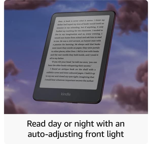 Amazon Kindle Paperwhite 2024 12th Gen Signature Edition 32GB, metallisk sort