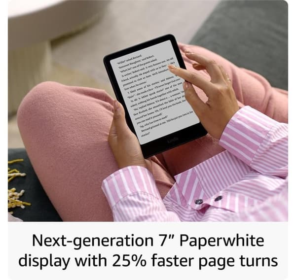 Amazon Kindle Paperwhite 2024 12th Gen Signature Edition 32GB, metallisk sort