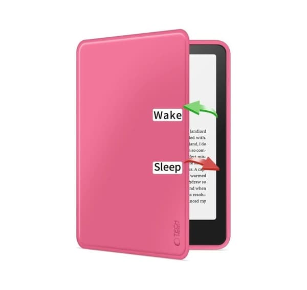 Tech-Protect e-läsarfodral Kindle Paperwhite/Colorsoft/Signature Edition, hallonrosa