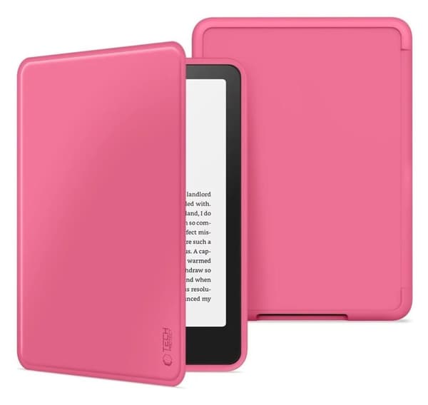 Tech-Protect e-läsarfodral Kindle Paperwhite/Colorsoft/Signature Edition, hallonrosa