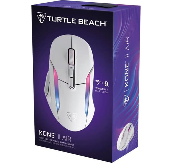 Turtle Beach trådløs mus Kone II Air, hvit