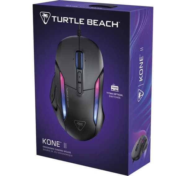 Turtle Beach mus Kone II, svart