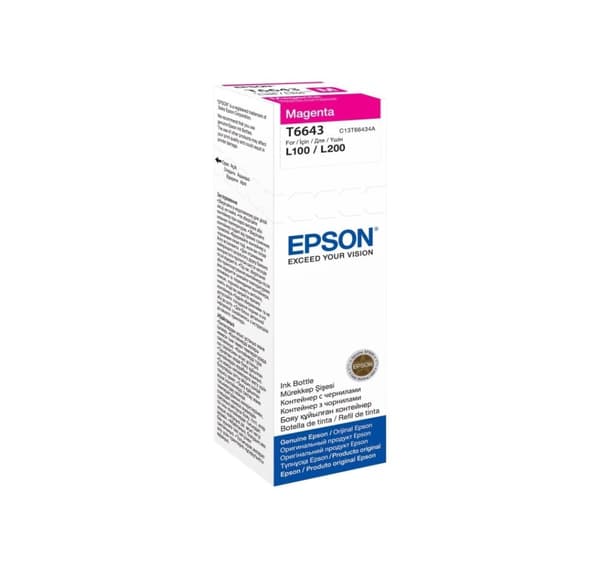 Epson, T6643 mustepullo 70ml