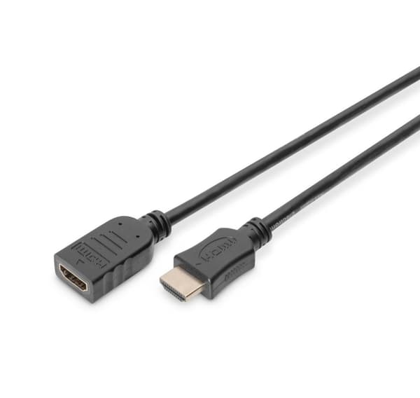 Digitus, Typ A M/F, HDMI High Speed ​​förlängningskabel, AK-330201-050-S