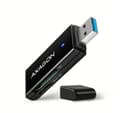 Miniatyrbillede 1 af 7: AXAGON, Slank super-speed USB 3.2 Gen 1 kortlæser med et direkte USB-A stik, CRE-S2N