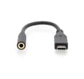 Miniatyrbillede 3 af 5: Digitus, Type-C til 3,5 mm, USB Type-C lydadapterkabel, Type-C - 3,5 mm M/F, 0,2 m, Audio input/output, Version 3.1, AK-300321-002-S