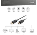 Miniatyrbild 10 av 10: Digitus, DisplayPort till DisplayPort, anslutningskabel, AK-340106-020-S