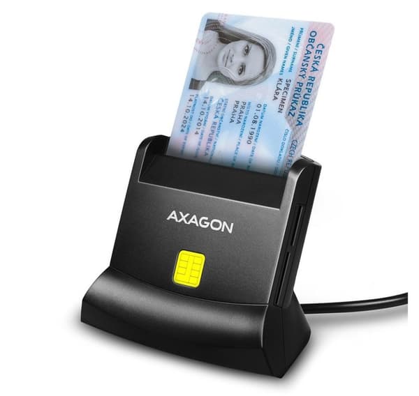 Axagon smartkortlæser 4i1 CRE-SM2 Sort