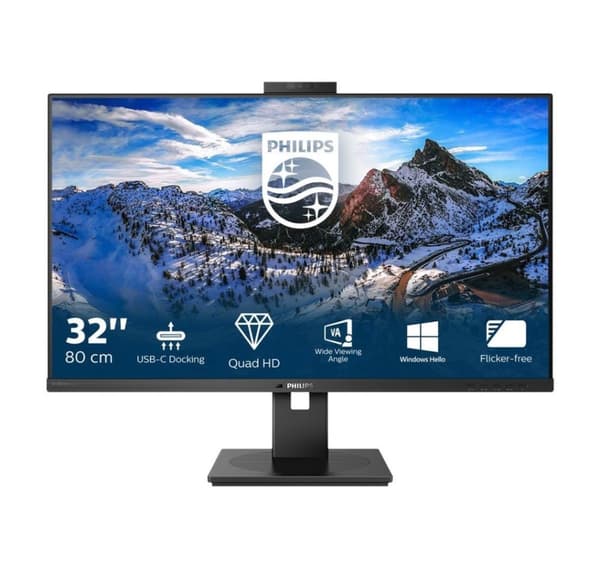 Philips, LCD-skärm med USB-C Dock, 326P1H/00