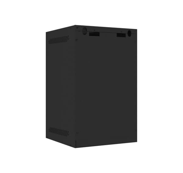 Lanberg Rackskab 10" vægmontering 9U/280x310 til selvmontering med metaldør (fladpakke), sort