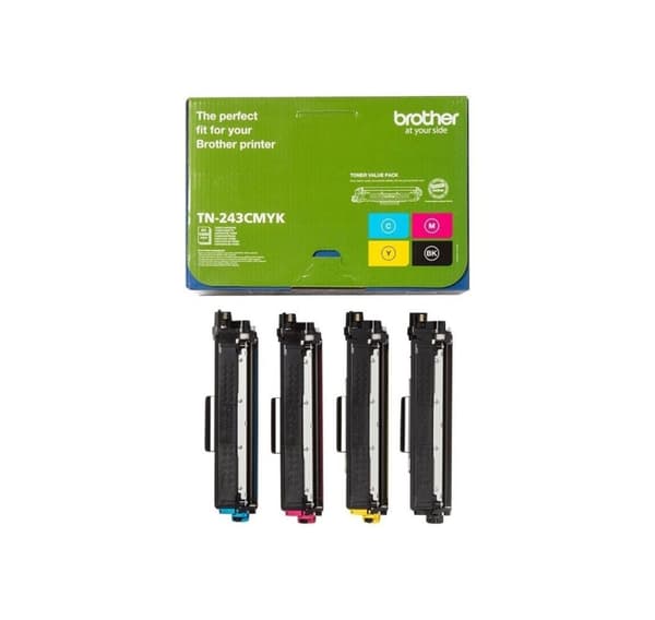 Brother, Brother TN243CMYK Value Pack - 4-pack - svart, gul, cyan, magenta - original - tonerkassett, TN243CMYK