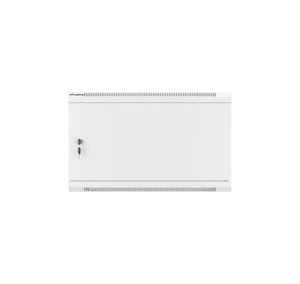 Lanberg Rackskap 19" veggfeste 12U/600x450 for selvmontering med metalldør (flatpakke), grå