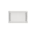 Miniatyrbilde 4 av 11: Lanberg Rackskap 19" veggfeste 12U/600x450 for selvmontering med metalldør (flatpakke), grå