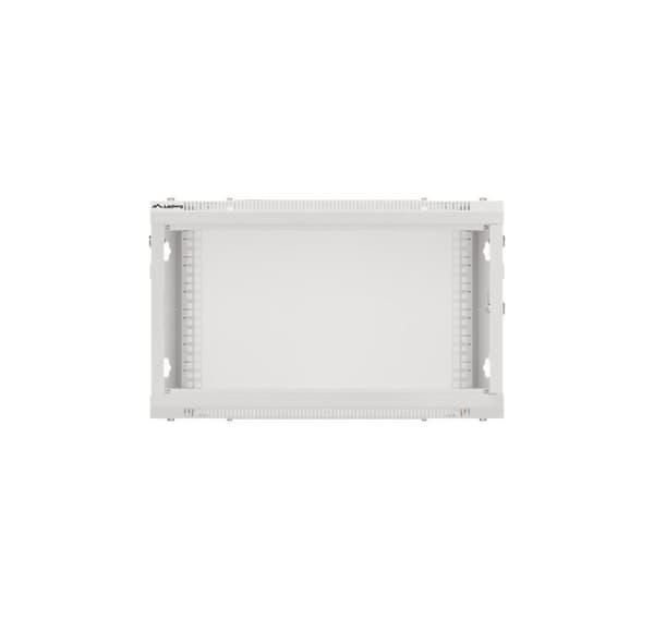 Lanberg Rackskap 19" veggfeste 12U/600x450 for selvmontering med metalldør (flatpakke), grå