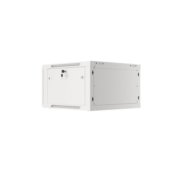 Lanberg Rackskap 19" veggfeste 12U/600x450 for selvmontering med metalldør (flatpakke), grå