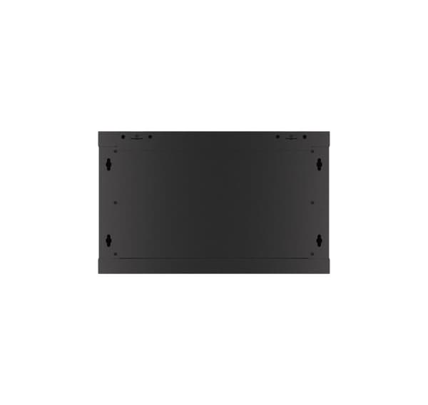 Lanberg Rackskåp 19" väggfäste 6U/600x450 för självmontering med metalldörr (plattpack), svart