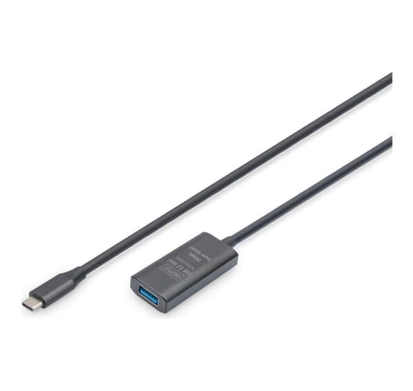 Digitus, USB-C til USB-A, Active USB 3.2 Gen1 5G forlængerkabel, DA-73110