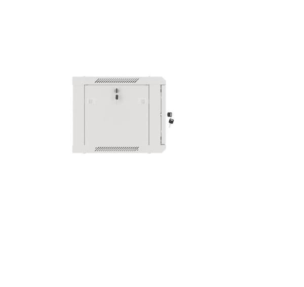 Lanberg Rackskab 19" vægmontering 6U/600x450 til selvmontering med metaldør (fladpakke), grå