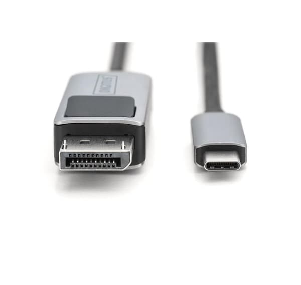 Digitus, USB-C till DisplayPort, dubbelriktad adapterkabel, DB-300334-010-S
