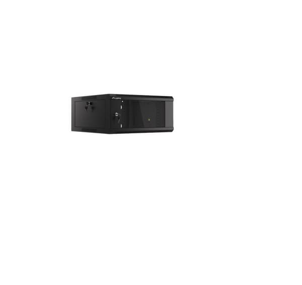 Lanberg Rack-skåp 19" väggmonterad 4U 600 snabb montering (plattpack), svart