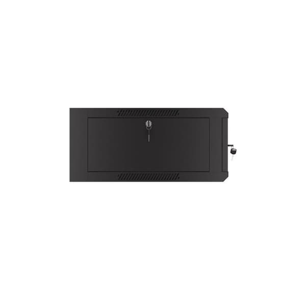 Lanberg Rack-skåp 19" väggmonterad 4U 600 snabb montering (plattpack), svart
