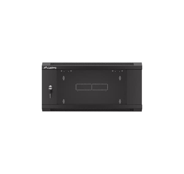 Lanberg Rack-skåp 19" väggmonterad 4U 600 snabb montering (plattpack), svart