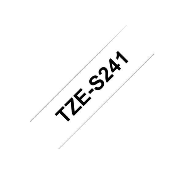 Brother, TZe-S241 sterkt selvklebende laminert tape