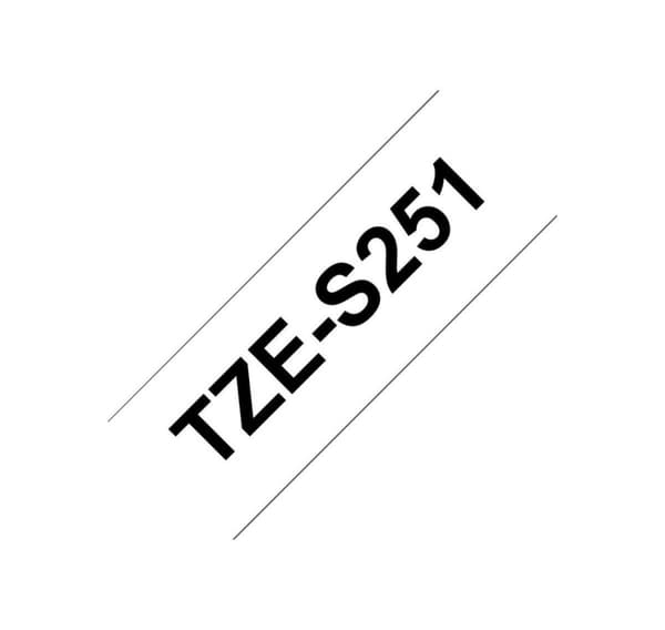 Brother, TZe-S251 sterkt selvklebende laminert tape
