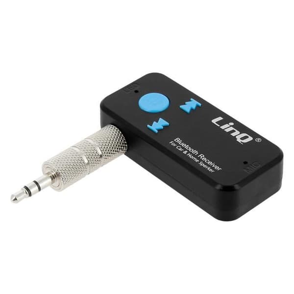 Bluetooth Ljudmottagare - LinQ - 3.5mm Jackadapter - Bluetooth 4.1 - Handsfree - Svart