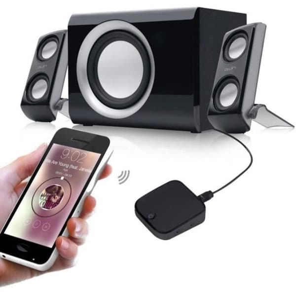 Bluetooth-sändare/mottagare - CGV - MyBT RT - SPDIF och RCA digitala ljudingångar och utgångar - 15 timmars batteritid - NFC