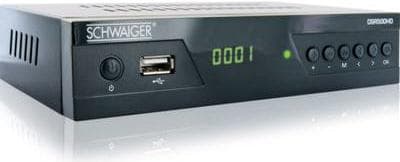 SCHWAIGER DSR500HD HD SAT modtager Front USB Antal tunere: 1