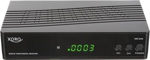 Xoro HRS 9194, Twin HD DVB-S2 modtager, sort, PVR klar