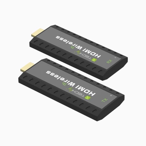 Techly IDATA HDMI-WL53 audio/video laajennin AV lähetin ja vastaanotin Musta