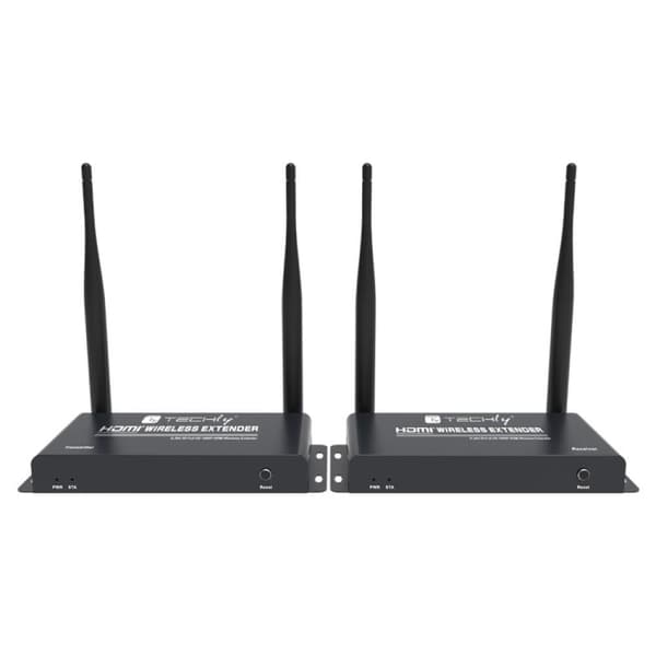 Techly IDATA HDMI-WL212 audio/video extender AV-sändare & mottagare Svart
