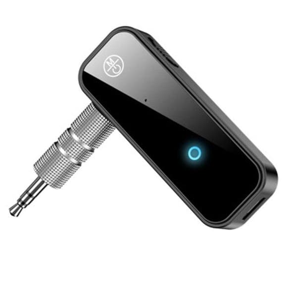 2 i 1 bluetooth 5.0 trådlös ljudmottagare/sändare, 3,5 mm uttag, AUX-port, 4 timmars batteritid, plug and play