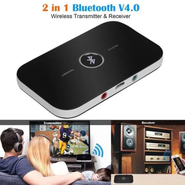 Bluetooth-sändarmottagare, ELEGIANT B6 Multifunktion 2-i-1 Bluetooth-ljudsändare och Bluetooth-mottagareadapter