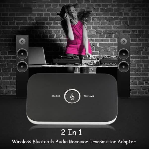 2-i-1 Bluetooth-sändare och mottagare ljudadapter