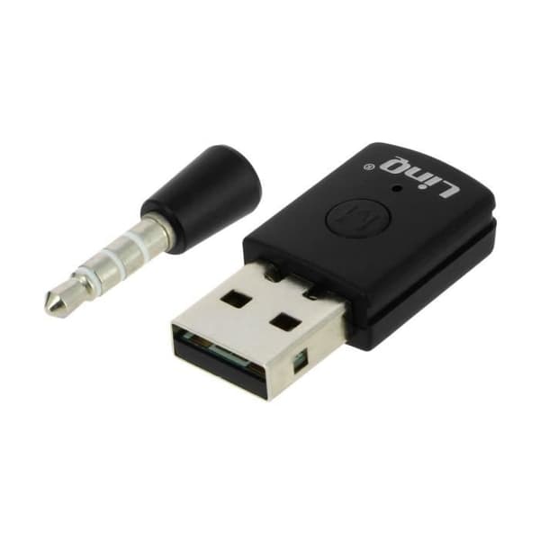 Bluetooth-adapter - LINQ - PS4 - USB-sändare/mottagare - Inbyggd mikrofon - 10 m räckvidd