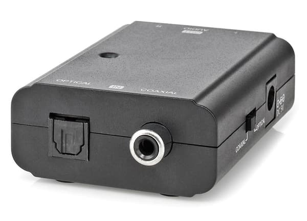 NEDIS převodník digitálního zvuku na stereofonní/ 1cestný/ zásuvka RCA + zásuvka Toslink/ 2x zásuvka RCA (Stereo)