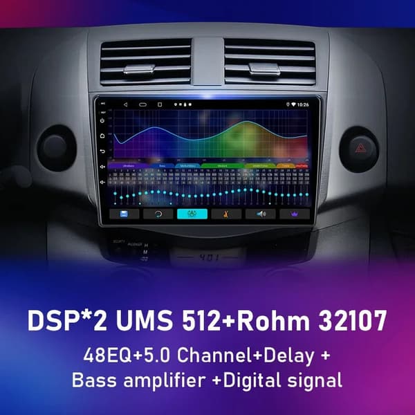 Bilradio, Android 12, Carplay integration, GPS-navigation, T10-2 Kamera-64G DVR