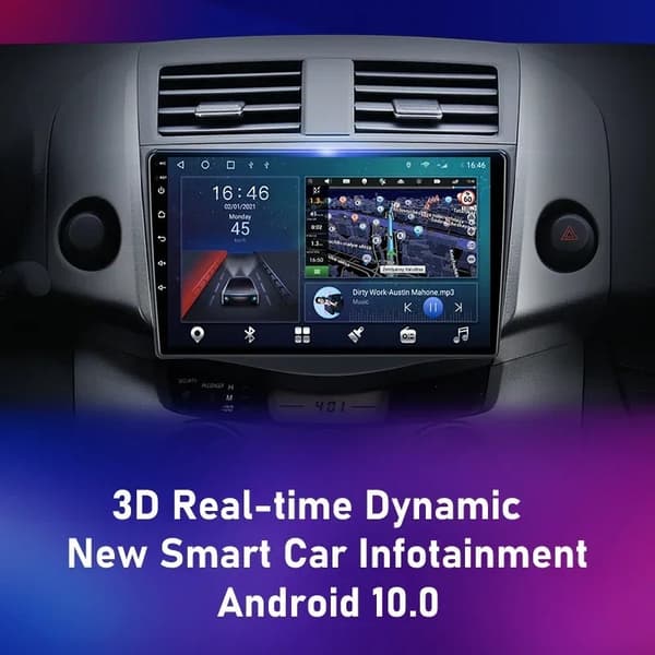 Bilradio, Android 12, Carplay integration, GPS-navigation, T10-2 Kamera-64G DVR
