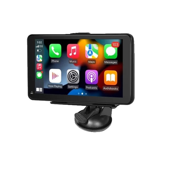 Carplay Android Auto bilradio, trådløs forbindelse, berøringsskærm display, 7 tommer 32G TF-kort