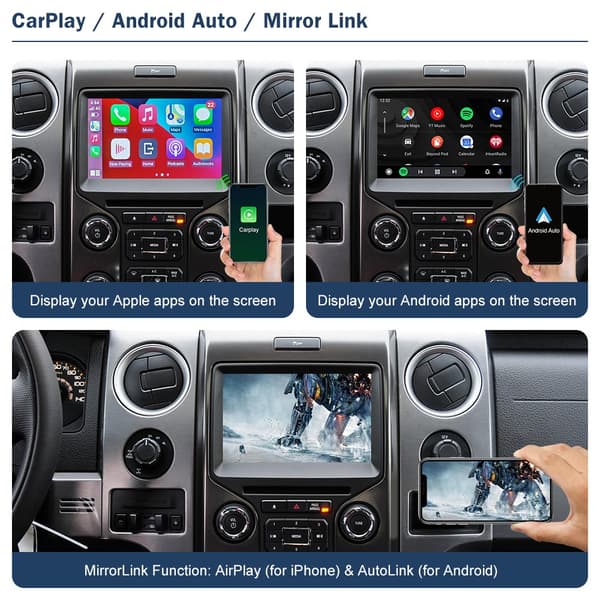 Langaton CarPlay, Ford Sync 2 -yhteensopivuus, Android Auto -integrointi