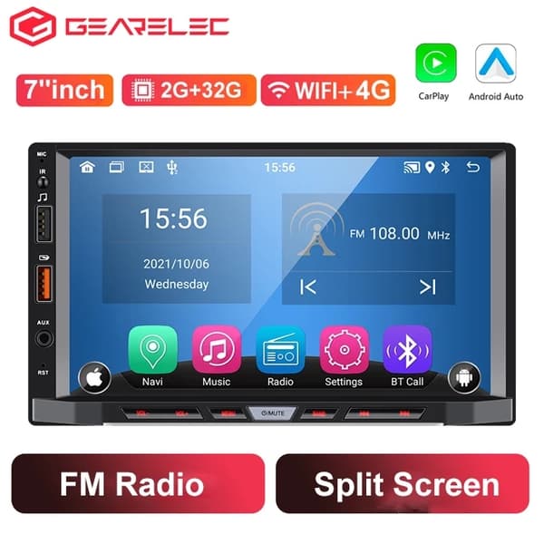 Bilradio, Android 11, Carplay, 2-32GB