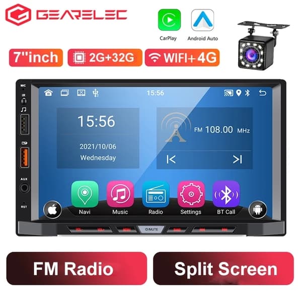 Bilradio, Android 11, Carplay, 2-32GB