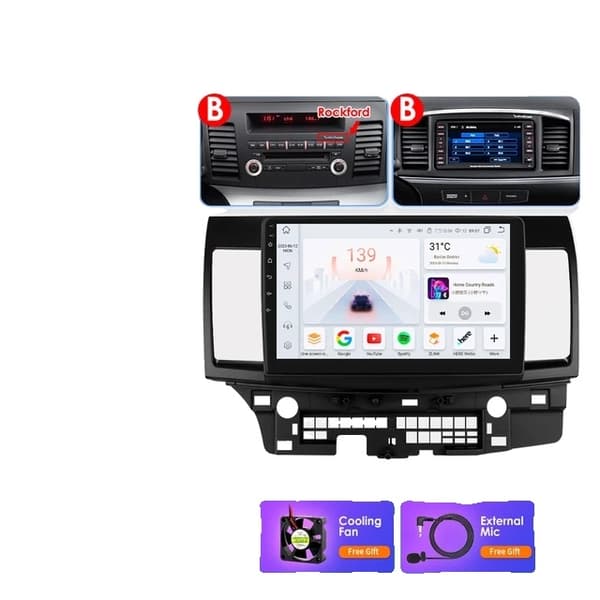 Bil Multimedia, 101 tommer skærm, GPS-navigation, A-4 kerner 1G 16G -P1