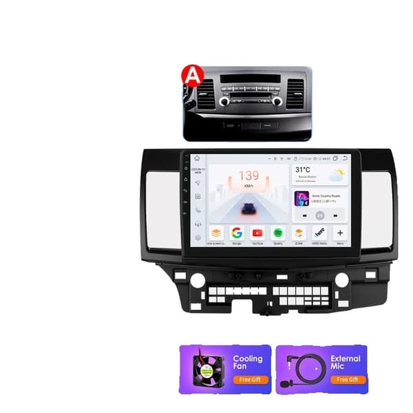 Bil Multimedia, 101 tommer skærm, GPS-navigation, A-4 kerner 1G 16G -P1