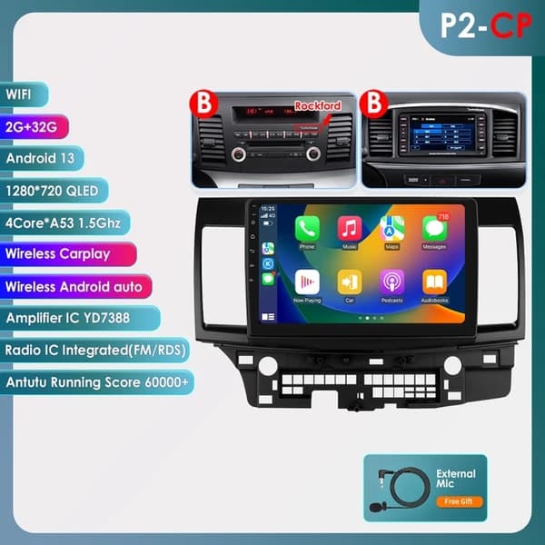 Bil Multimedia, 101 tommer skærm, GPS-navigation, A-4 kerner 1G 16G -P1